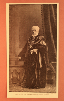 Kunst Druck Photographie von E Bieber 1890-1900 Adolph von Menzel in der Ordenstracht der Ritter des Schwarzen Adler Ordens